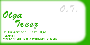 olga tresz business card